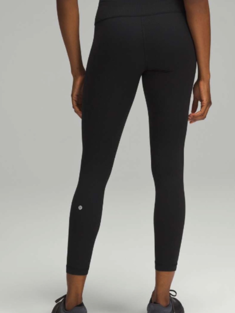 Lululemon Wunder Train High-Rise Ribbed Tight 25" Black Size 8